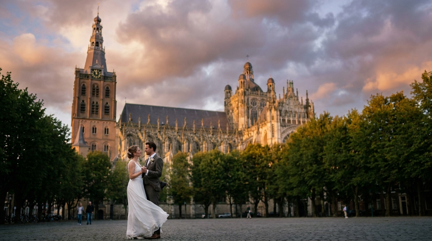Trouwvideograaf Den Bosch — bruidspaar