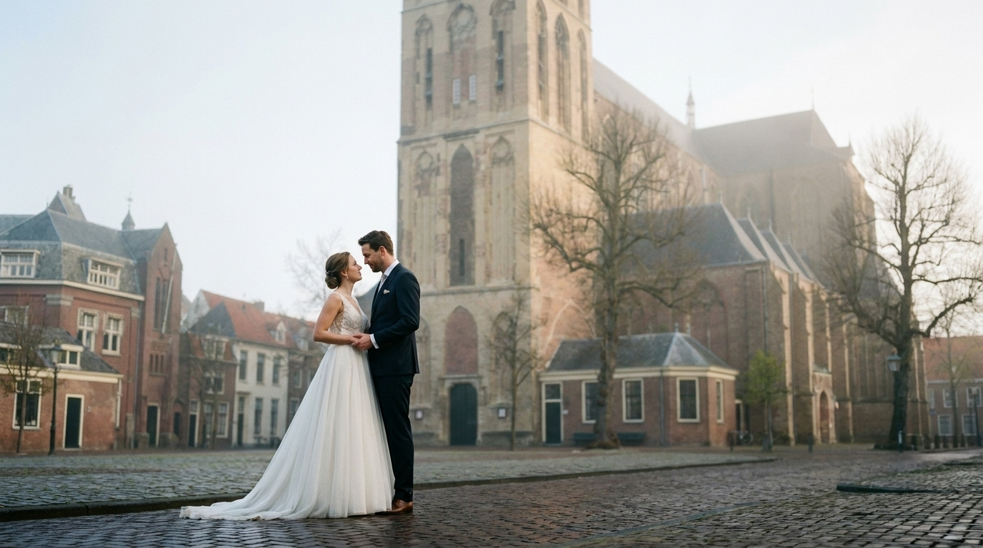 Trouwvideograaf Kampen — bruidspaar