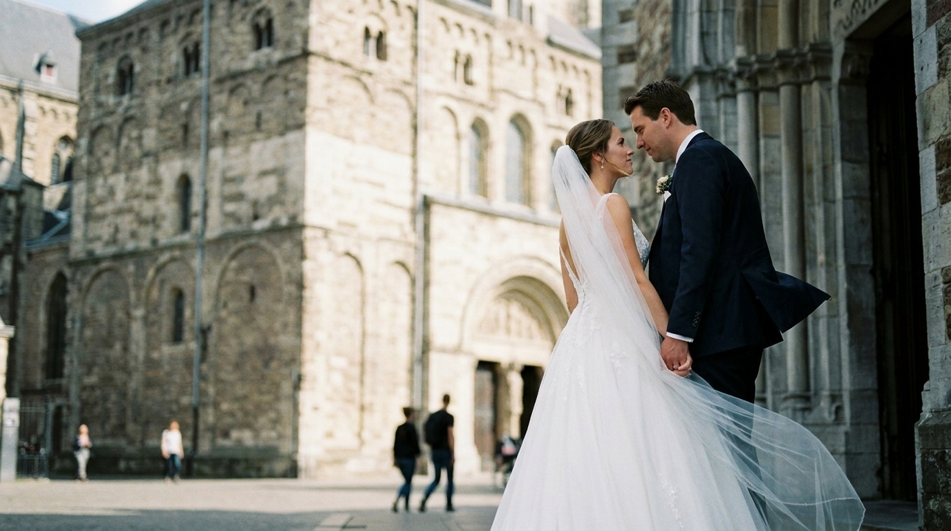 Trouwvideograaf Maastricht — bruidspaar