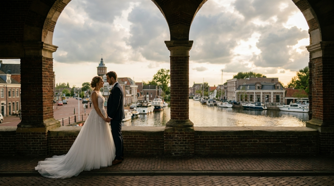 Trouwvideograaf Lemmer — bruidspaar